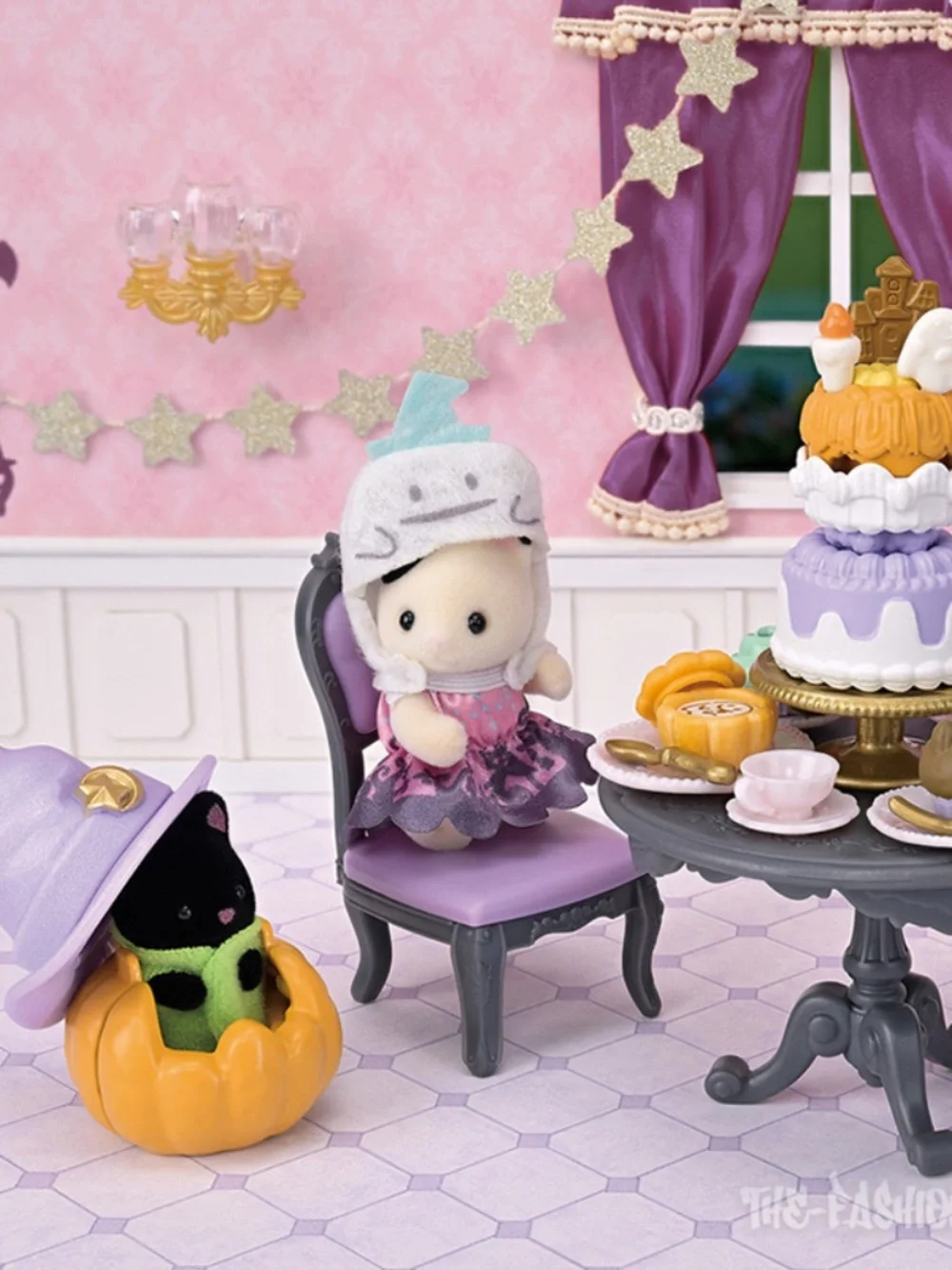 Calico Critters Sylvanian Families Halloween Cats Surprise Party Set Playset NIB